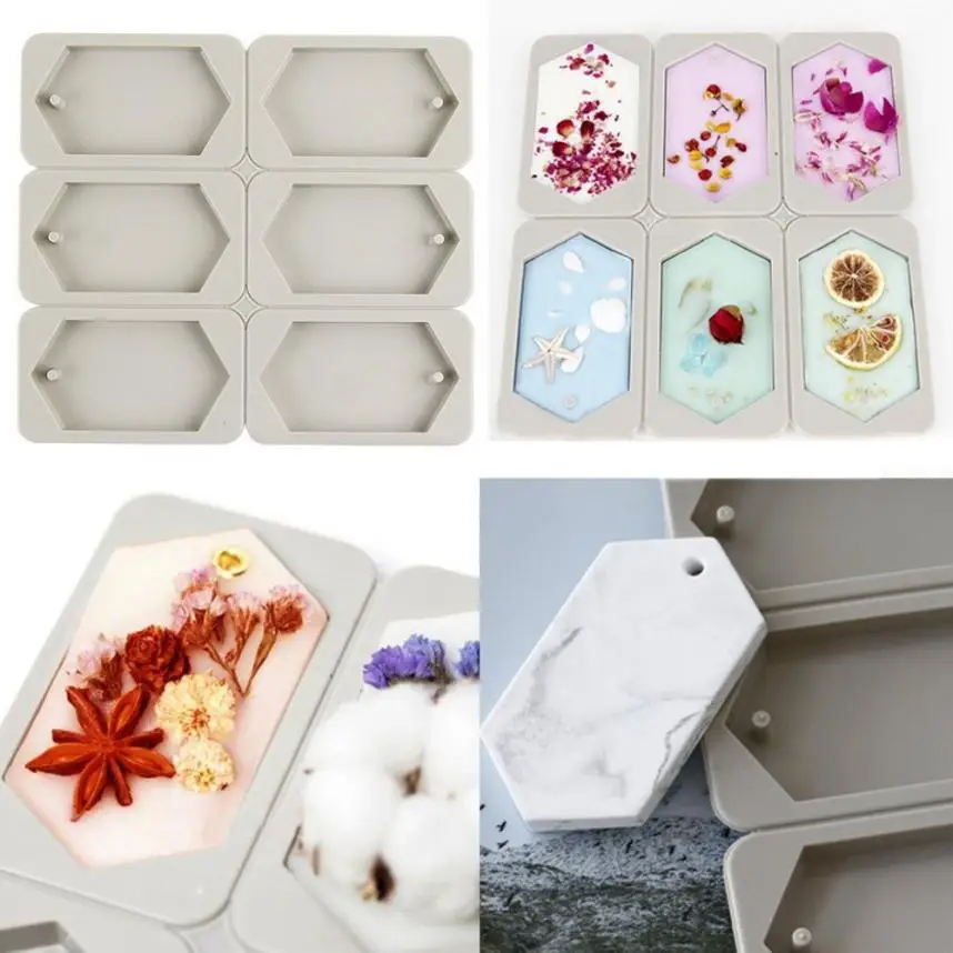 

Candle Soap Mold 6-Cavity Hexagonal Aromatherapy Wax Plaster Epoxy Soap Silicone DIY Molds Supply 2MY27
