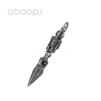 

Vintage 925 Sterling Silver Vajra Dorje Pendant for Men Women Free Shipping