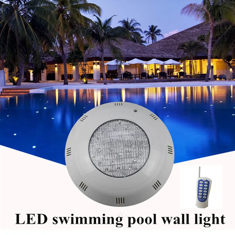 

IP68 Waterproof Underwater Lights 72W LED Fountain Pond Light AC 12V Outdoor SpotLight PAR56 RGB LED Swimming Pool Light Lamp