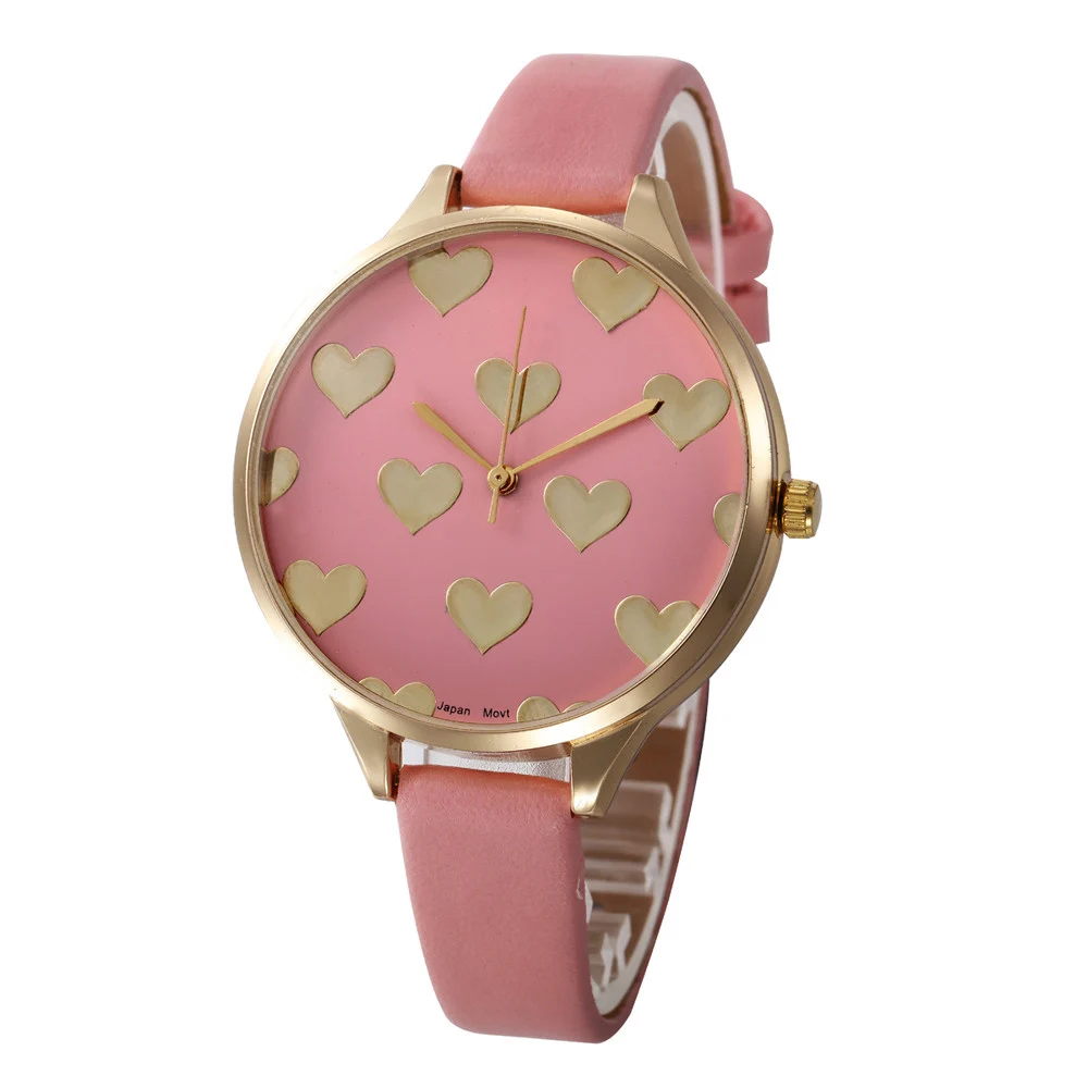OTOKY distance женские наручные часы повседневные шашки искусственная кожа кварцевые аналоговые наручные часы reloj Apr25 - Цвет: Розовый