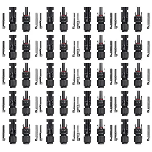  US $14.00  20 Pairs Solar Panel Connectors Male/ Female Safety Seal Ring Waterproof Solar Cable Connector Sola