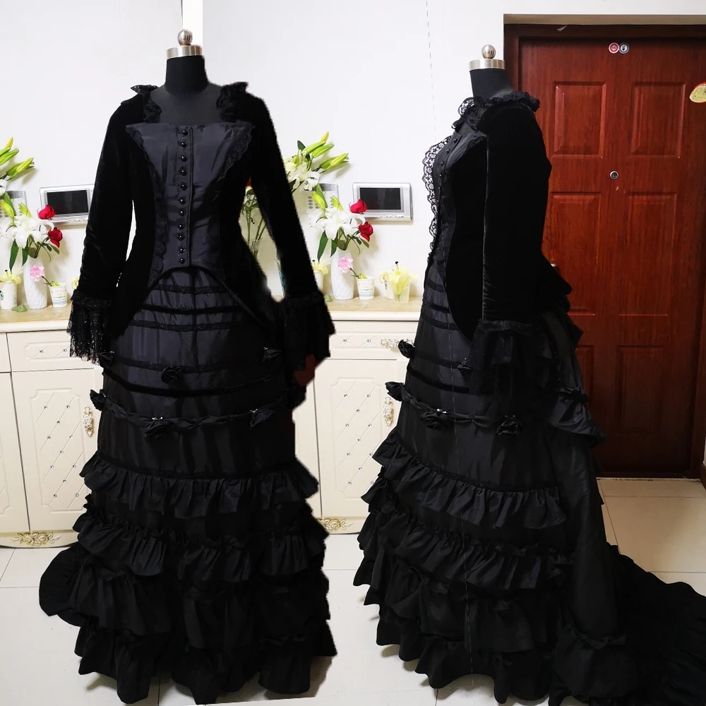 Женское платье в викторианском стиле/винтажное для Хэллоуина|vintage dress|victorian