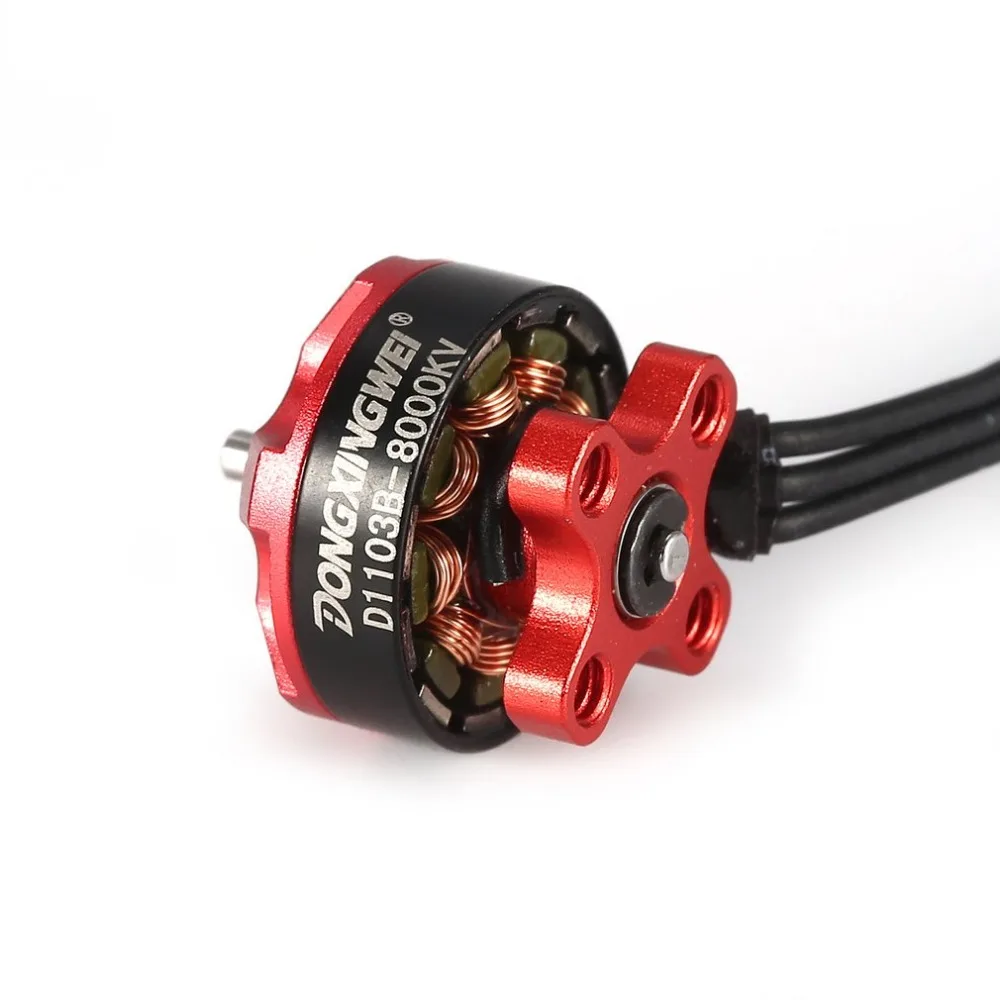 4 шт CW КНО D1103B 8000KV 1-3 S Электрический Бесколлекторный двигатель для RC 80 90 100 мм микро FPV Дрон мультиротор воздушный Квадрокоптер
