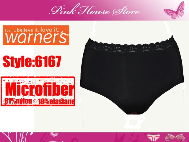 Free Shipping High Quality Factory Directly Warner's 06167 Women's  Underwear with lace beautiful style ultrafine fiber