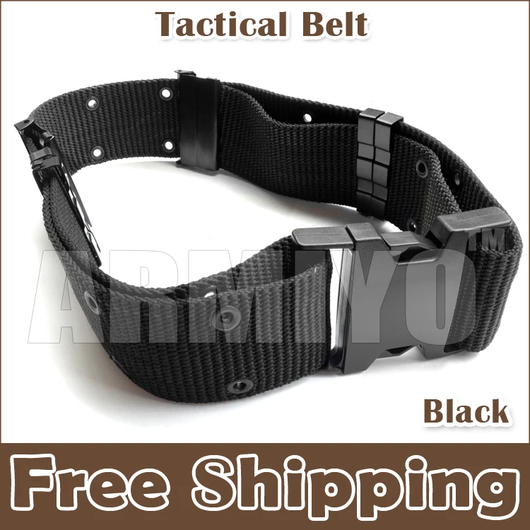 

Armiyo Canvas Tactical 5.5cm Belt Width Iron Outer Belt with holes Outdoor Hunting Shooting equipment Black / Army Green / Khaki