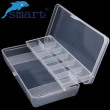 Умная пластиковая рыболовная коробка 21x10,7x4,2 см, двухслойная прозрачная коробка для приманки, чехол для приманки, Аксессуары для рыбалки, рыболовные снасти