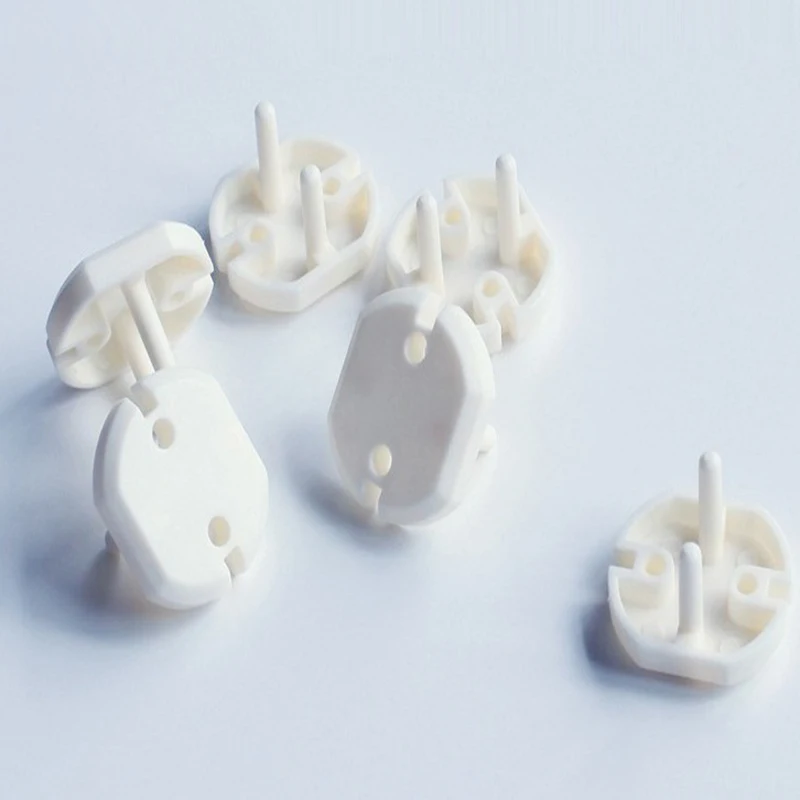 10Pcs 2 Hole Kids Electrical Safety Protector Sockets Protection EU Sockets Cover Plugs Baby Electric Outlet Plug Saftey