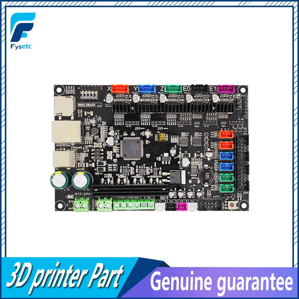 

3D Printer Smoothieware Controller SBASE V1.3 Opensource 32bit Smoothieboard Arm Support Ethernet Preinstalled Heatsinks
