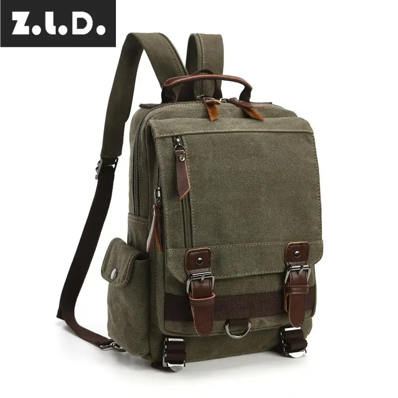 Z.L.D. Модный мужской повседневный брендовый рюкзак Холщовый Рюкзак OL для мужчин и