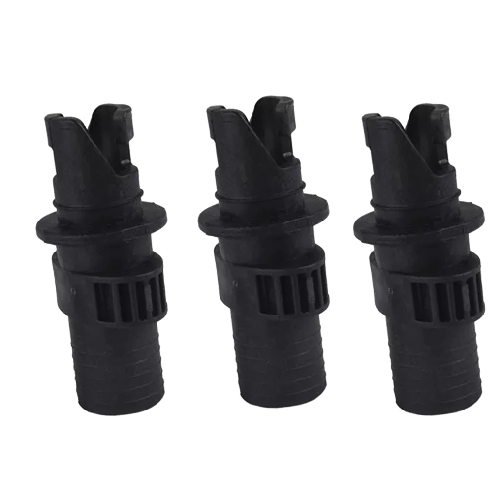 High Strong Plastic Pack of 3 Inflatable Marine Yacht Boat Kayak Air Valve Adapter Inflation Air Pump Hose Screw Valve Connector