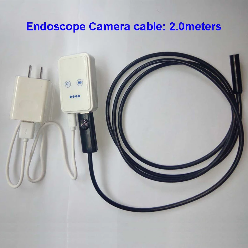 

WE902 2Meters Waterproof USB Wired Endoscope Inspection Camera with WIFI Box for Smart Phone Wireless Connection LED Light