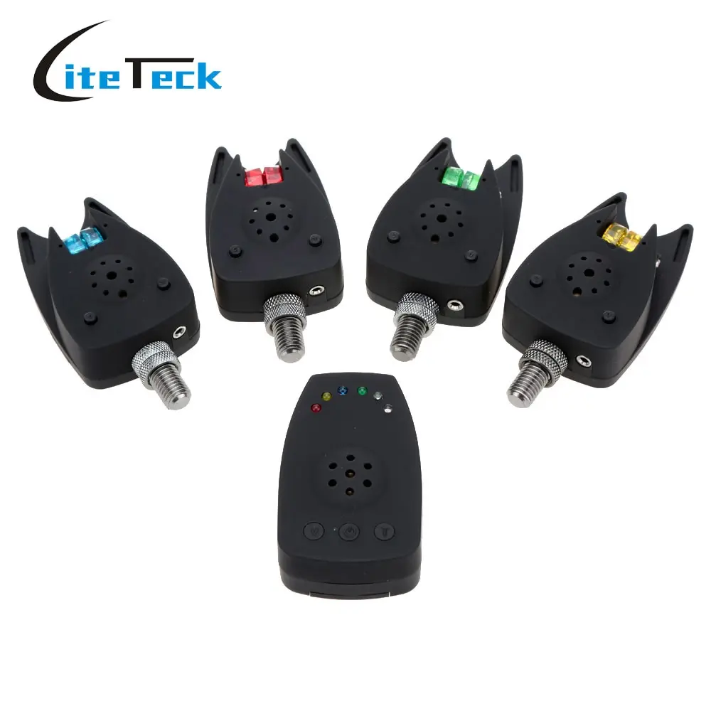 

Mini Wireless Fishing Alarm Digital Fishing Alerts Bite Alarm Receiver Set Water-resistant 4 Fishing Alarm+1 Receiver Carp Pesca