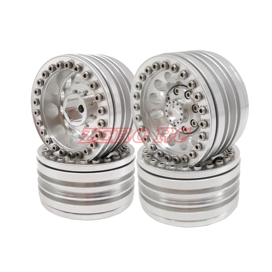 4pcs 1.9/" Wheel Rim Beadlock Tires 110mm For RC SCX10 D90 D110 CC01 TRX4 90047