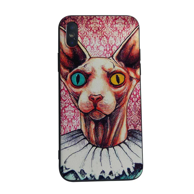 Чехол для телефона MaiYaCa Black sphynx cat чехол iPhone 8 7 6 6S Plus X XS MAX 5C 5 5S SE XR 10|Чехлы-накладки| |