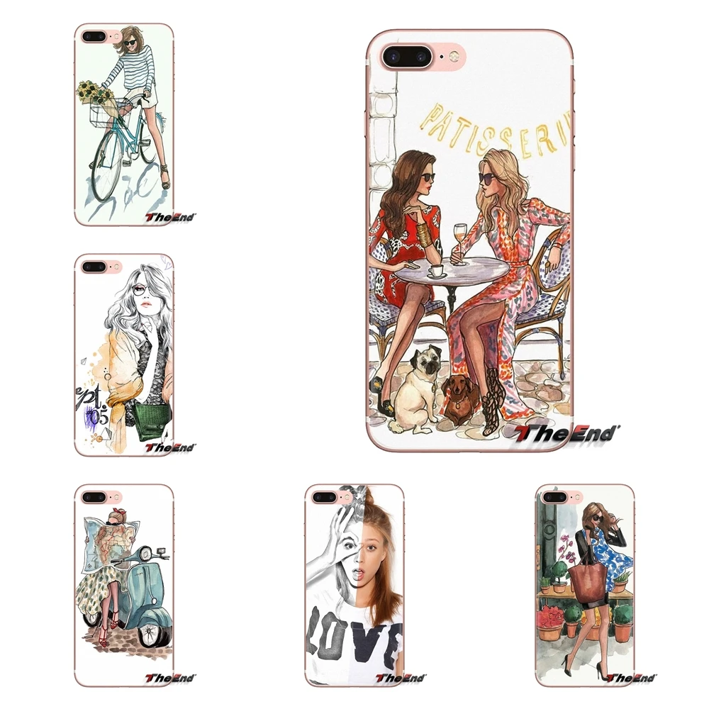 Для HTC One U11 U12 X9 M7 M8 A9 M9 M10 E9 Plus Desire 630 530 626 628 816 820 830 чехлы для телефонов Париж девушек