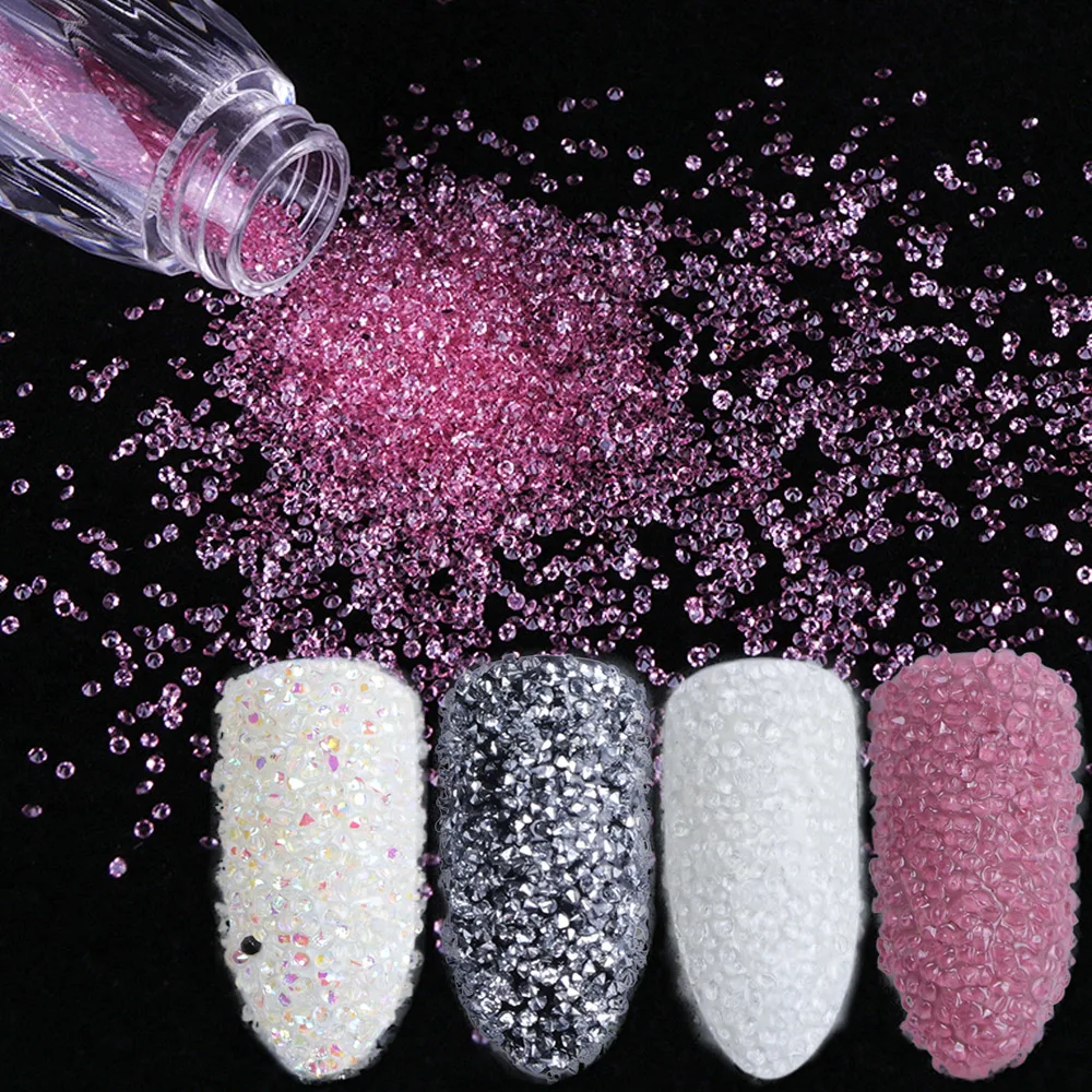 1 pcs Nail Art Glitter Micro Zircon Beads Rhinestone Diamond Crystal 3D Manicure Decoration