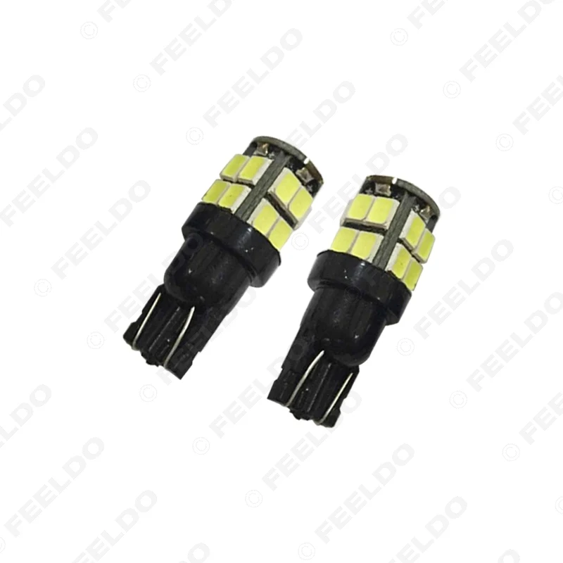 FEELDO 2 шт. 7 цветов 194 168 T10 2835 Chip 20SMD Dual Elec Board Клин Автомобильные светодиодные