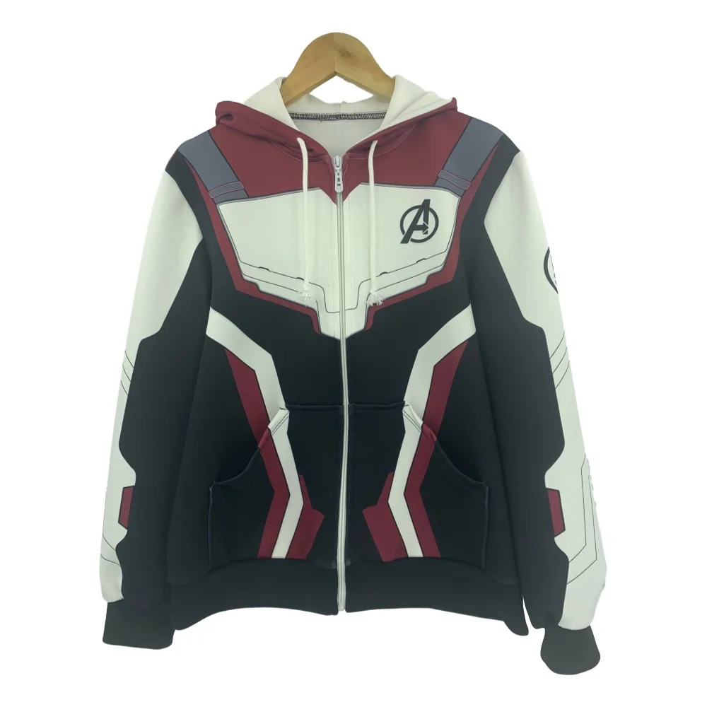 Avengers Endgame Quantum Realm zipper Sweatshirt Jacket Advanced Tech Men Hoodie Cosplay superhero Costumes Iron Man Hoodies