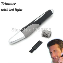 Мужская бритва для стрижки и ухода за ушами в носу с электрическим током, светодиодный светильник