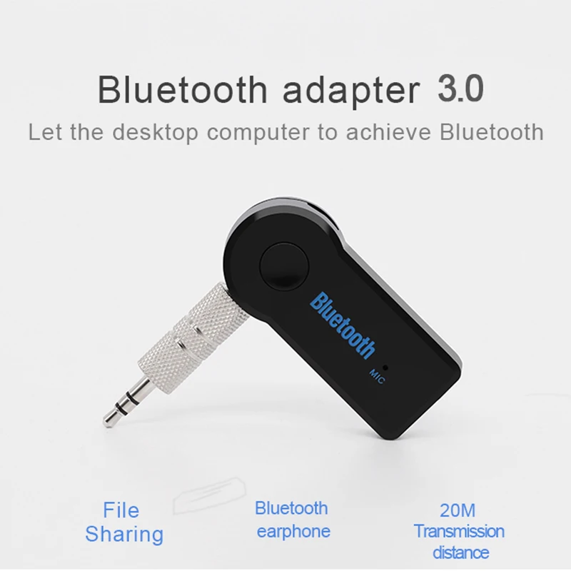 YODELI Mini Bluetooth Receiver 201 Wireless Bluetooth Audio Receivers 3.5mm Car AUX Kit Handsfree For Speaker Headphones (6)