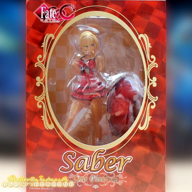 

New Game Anime Red Saber swimwear with Parasol Alphamax x Fate Extra CCC 1/7 Scale sexy 25cm Action Figure