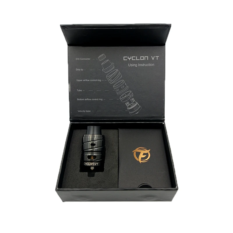 100% Оригинальные fumytech cyclon VT RDA двойной катушкой версия ввиду капает распылителя 25
