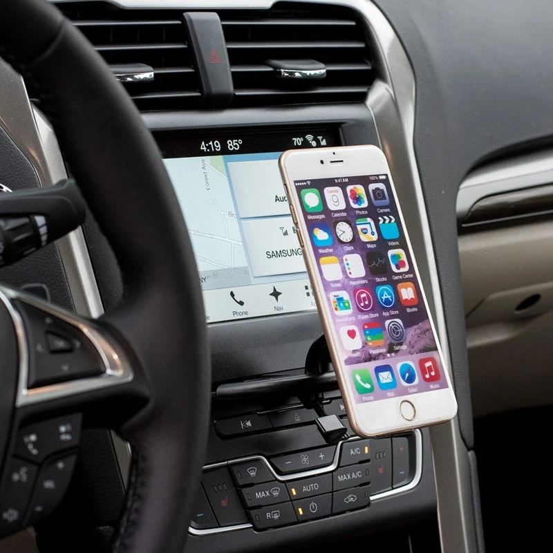 Универсальный вращающийся на 360 градусов магнитный автомобильный держатель для телефона iPhone 7 Автомобильный CD слот вентиляционное отверстие подставка подвес для Samsung huawei