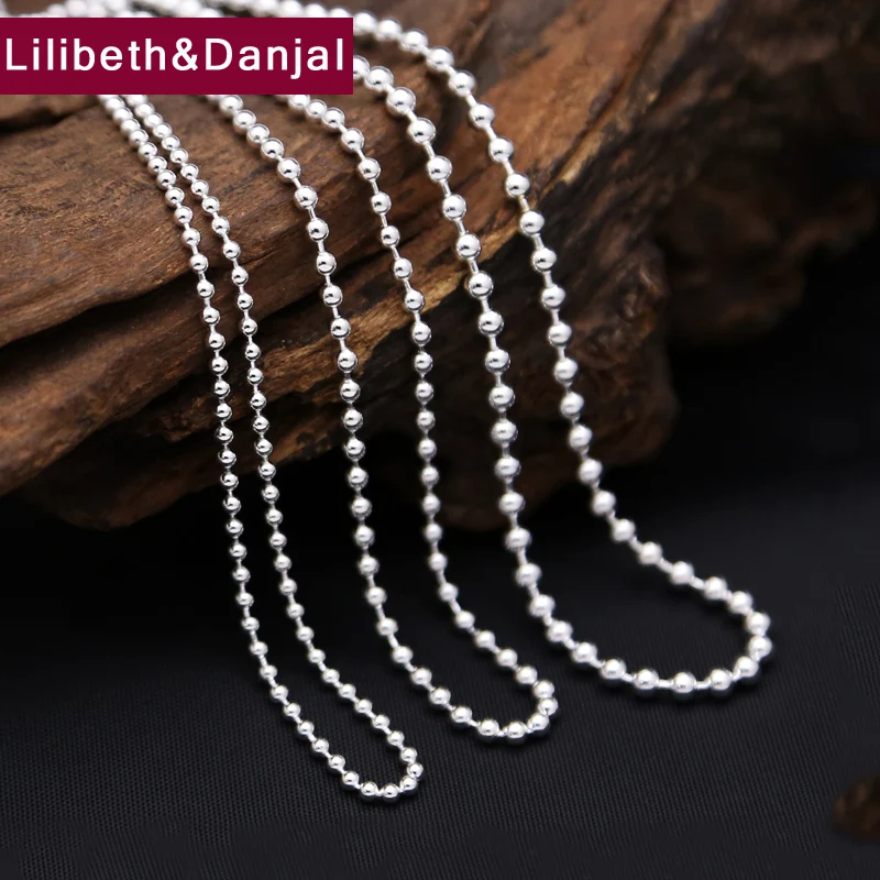US $14.81 40% OFF|New 925 Sterling Silver Moon Necklace Men Jewelry Round beads Chain Pendant Necklace women Gift Fine Jewelry N5|fine jewelry|jewelry men necklaces|jewelry necklace men - AliExpress