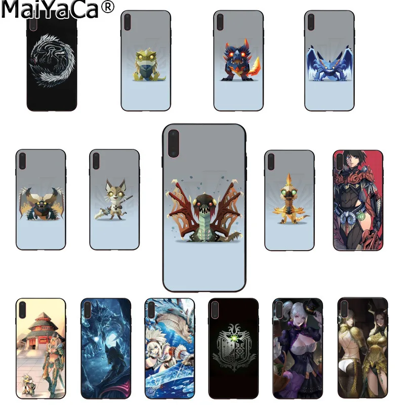 Мягкий силиконовый чехол для телефона MaiYaCa Themonster hunter MHW из ТПУ iPhone 6S 6plus 7 7plus 8 8Plus X Xs