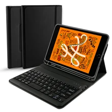 Wireless Bluetooth Keyboard Cover Case For iPad Mini 5 2019 Case 7.9 inch Keyboard Leather Case Set with Sleep/Wake Smart Wireless Bluetooth Keyboard Cover Case For iPad Mini 5 2019 Case 7.9 inch Keyboard Leather Case Set with Sleep/Wake Smart