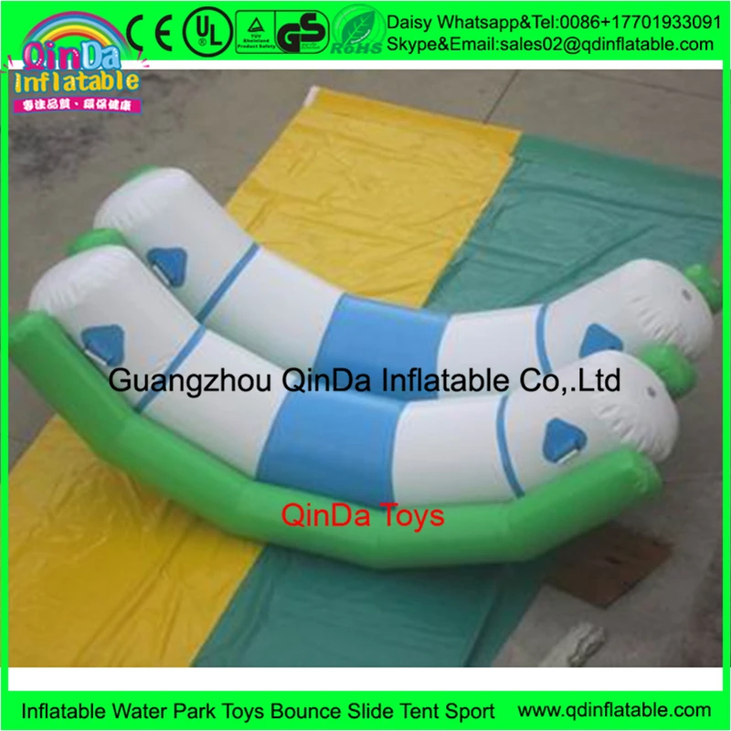 

3m*2.2m Designer professional customized inflatable plastic seesaw,giant inflatable water toys