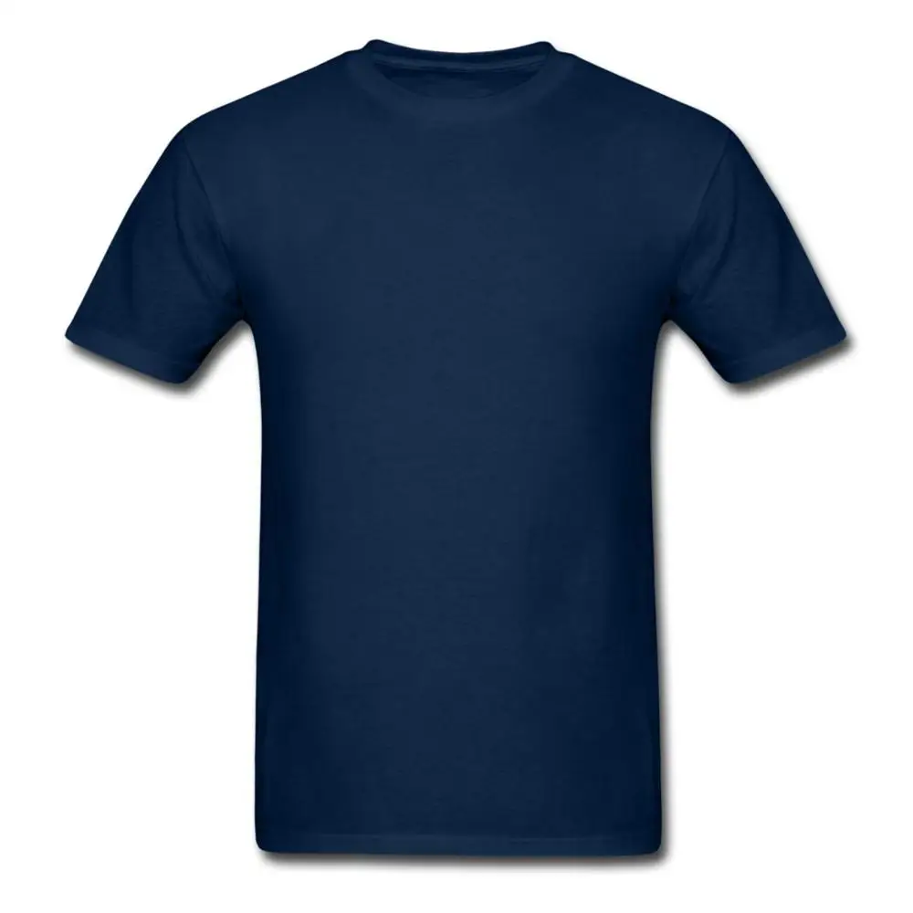 Хлопок пустая Базовая хлопковая Футболка мужская повседневная футболка Размер США S-3XL - Цвет: Тёмно-синий