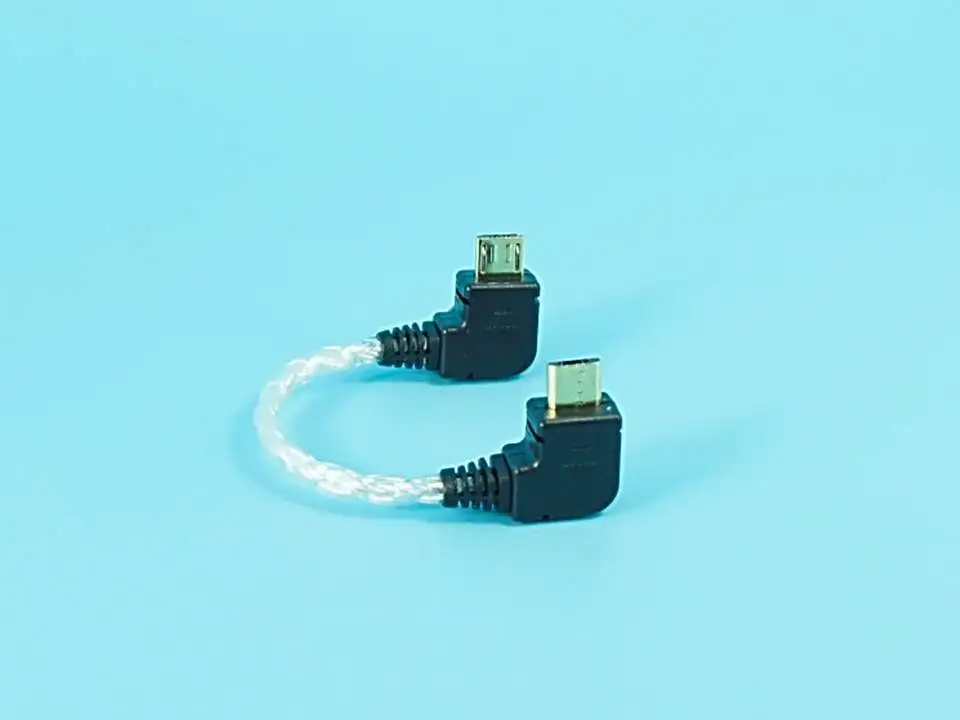 Аудиокабель 10 см с Micro USB на чистый серебристый аудиокабель Hi Fi OTG|usb hifi|usb cable hifiusb to |