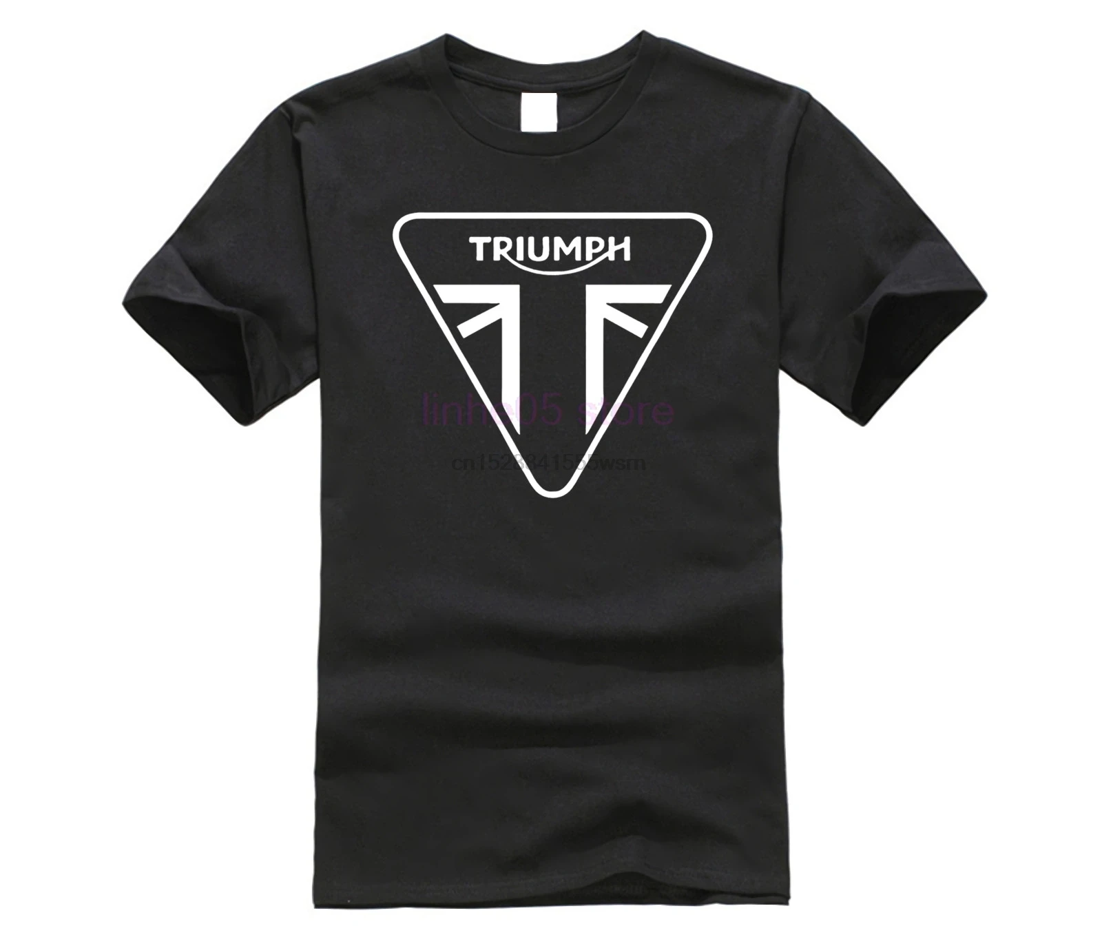 

Fitness Tshirt Men Leisure Triumph Motorcycle T Shirts Big Sizes 3xl Gents Print Hiphop Solid Color Cotton Tee Shirt