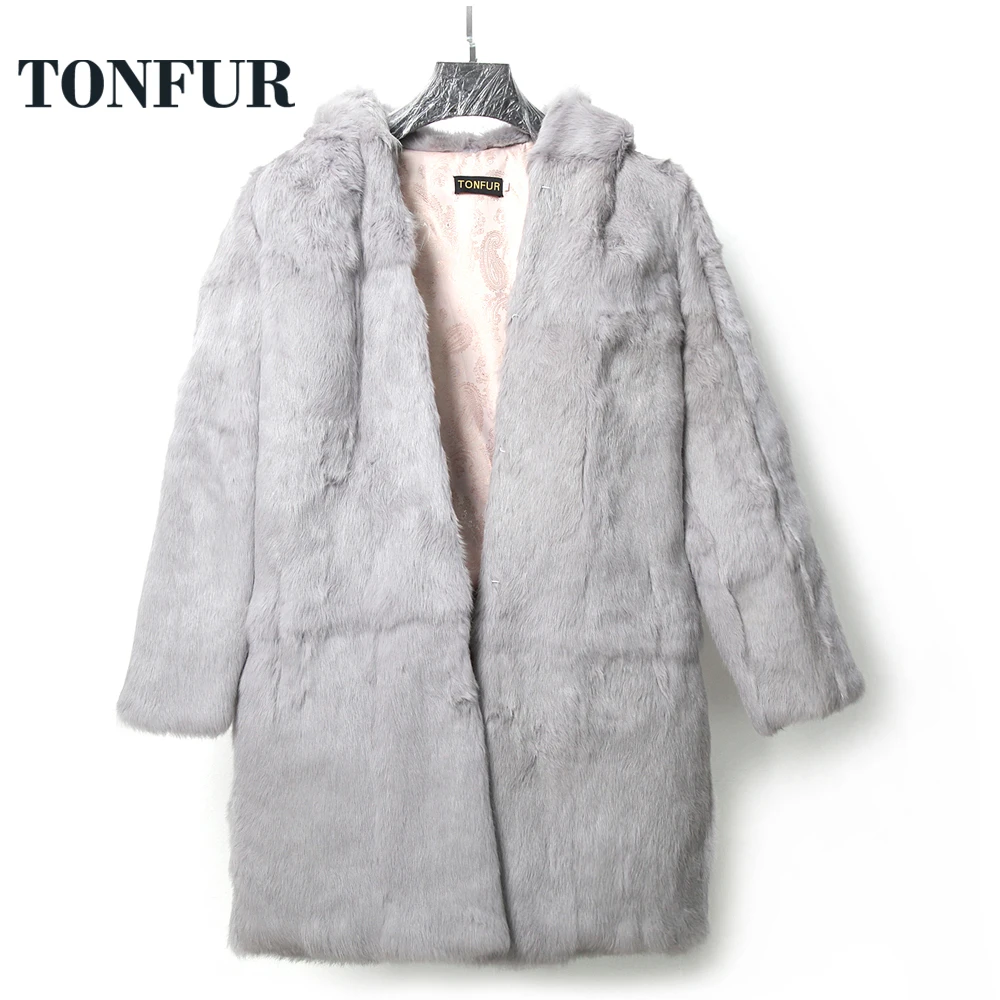 Зимнее женское пальто, настоящая цена, кроличий мех, пальто, корейская мода, натуральный мех, длинное пальто размера плюс, пальто tsr655