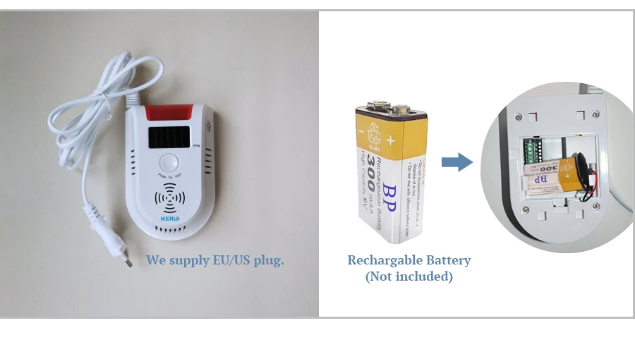 sem fio digital display led natural vazamento