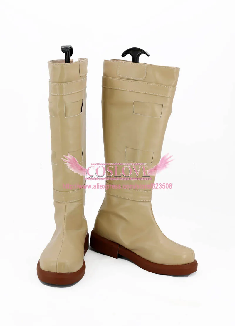 Star Wars Padme Amidala Light Yellow Shoes Cosplay Boots (1)