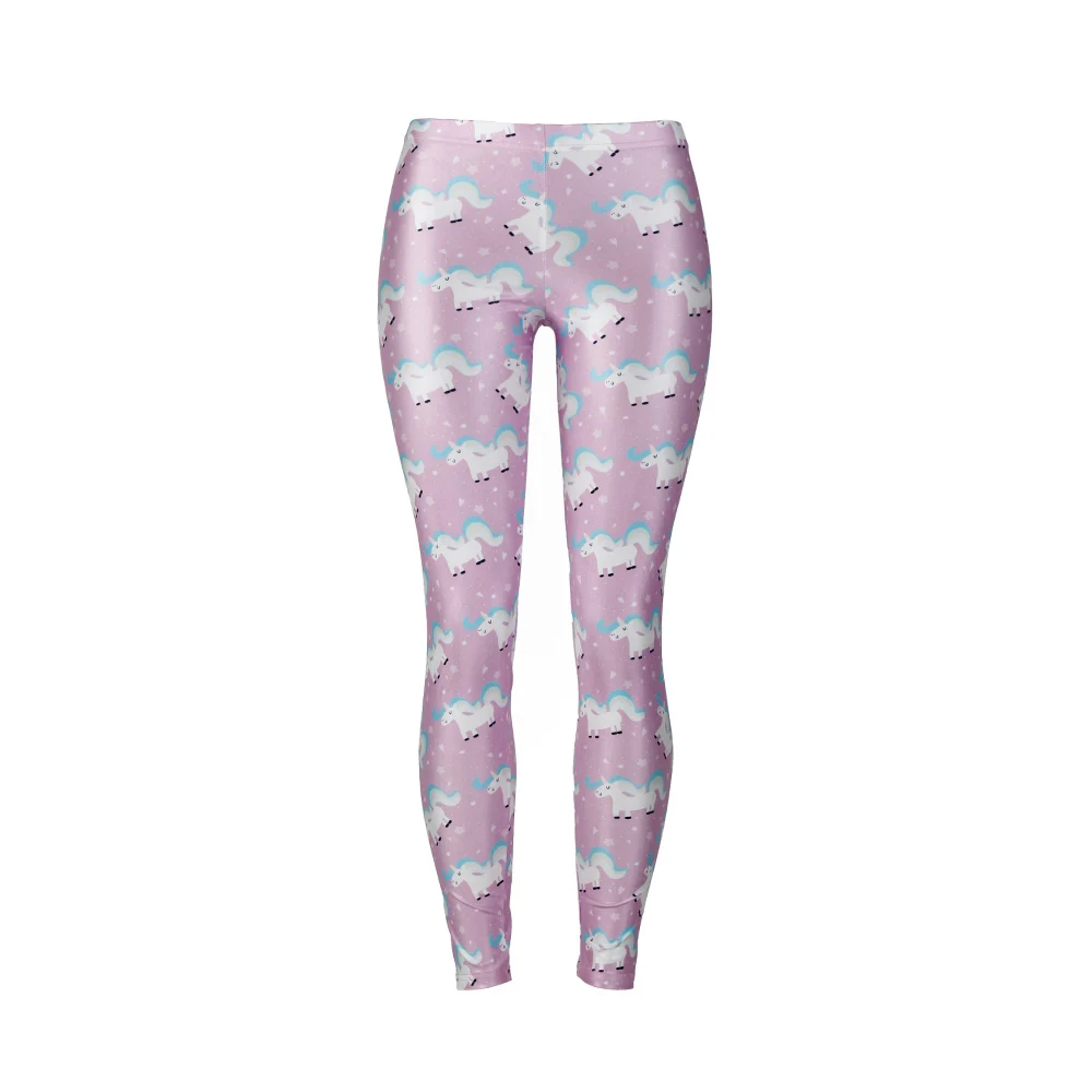 XAXBXC 1830 пикантные Femme Брюки Карандаш Розовый Little Pony Единорог ПЕЧАТНЫЕ Stretch Slim Фитнес тренировки пуш-ап Для женщин леггинсы