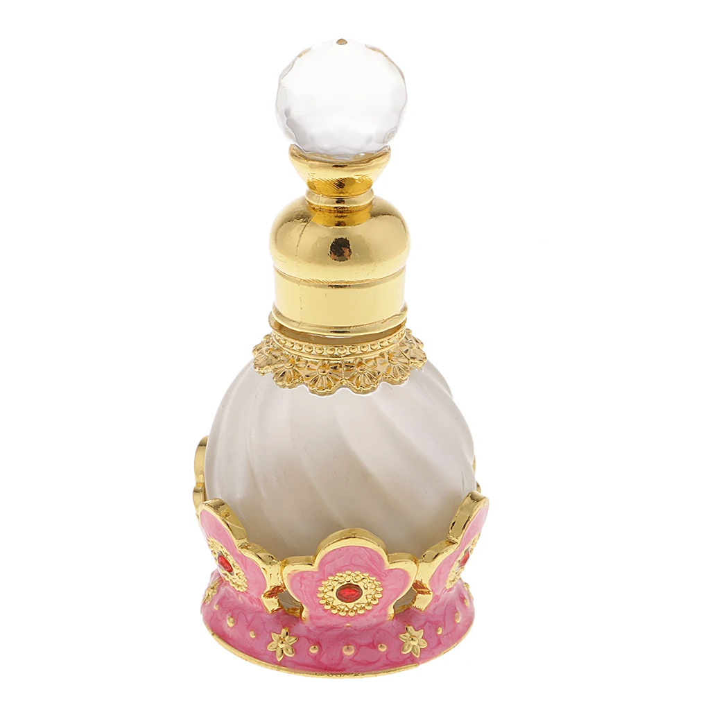 MagiDeal Antique 15ml Empty Glass Perfume Bottles Refillable for Elegant Ladies Birthday Wedding Gift #1