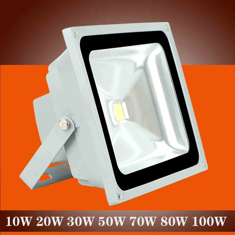 

Led flood light Waterproof outdoor lamp spot led reflector 10W 20W 30W 50W 70W 100W 85-265V focos led exterior rgb Free shipping