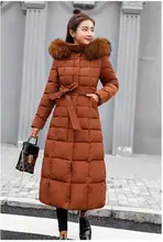 Big Fur Collar Long Women Down Coat 2018 New Office lady Winter Long Slim Fit Jacket Outdoor Thick Warm Hooded Down JacketFR1014 цена Big Fur Collar Long Women Down Coat 2018 New Office lady Winter Long Slim Fit Jacket Outdoor Thick Warm Hooded Down JacketFR1014 цены онлайн