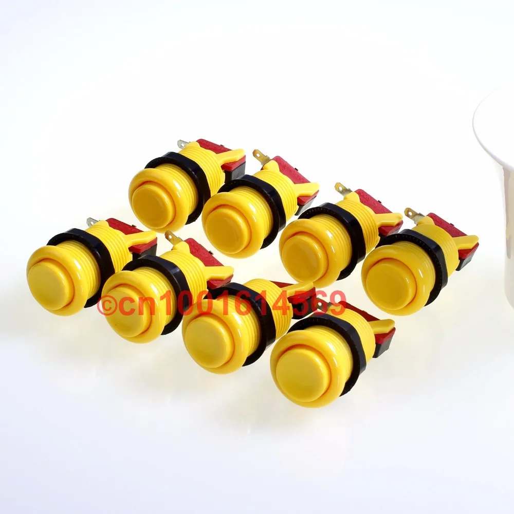 Аркадные кнопки 8 шт./лот в американском стиле для Raspberry PI 1 2 3 Retropie 3B Project и мини