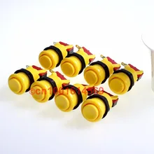 8pcs/lot America Stype Push Buttons Arcade Buttons For Raspberry PI 1 2 3 Retropie 3B Project & Mini Table Top Arcade Machine