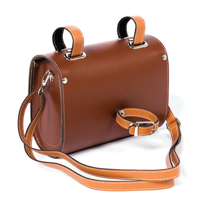 Top Retro Bicycle Front Bag Saddle Handlebar Bag Front Seat  Pouch MINI Storage Bag FZB010 3