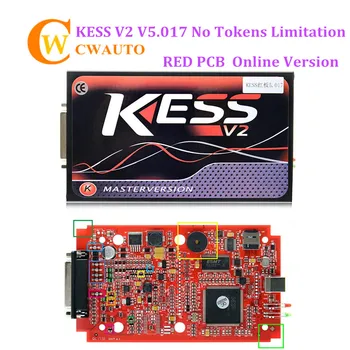 

Kess V2 V2.53 V5.017 Online Version with Red PCB Support 140 Protocol No Token Limitation KESS ECU Chip Tuning OBD2 Manager
