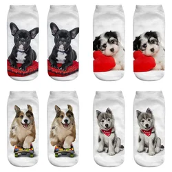 Dreamlikelin 20 Styles 1 Pair 3D Kawaii Dogs Cats Corgi Bulldog Woman Socks Cute Animal Unisex Ankle Sock Dreamlikelin 20 Styles 1 Pair 3D Kawaii Dogs Cats Corgi Bulldog Woman Socks Cute Animal Unisex Ankle Sock