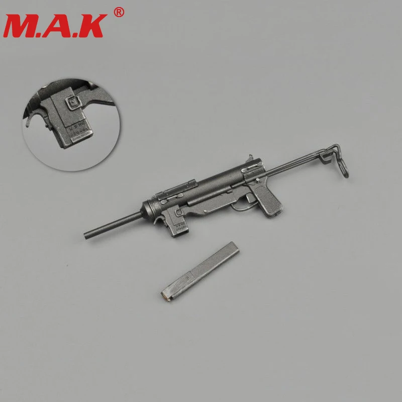 

1/6 WWII US thompson M3 submachine gun weapon model toy for 12" soldier action figure accessory
