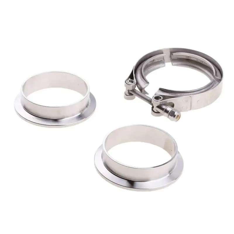

2.5 inch SS 304 V-band Clamp Flange Kit FOR Turbo Exhaust Down Pipe