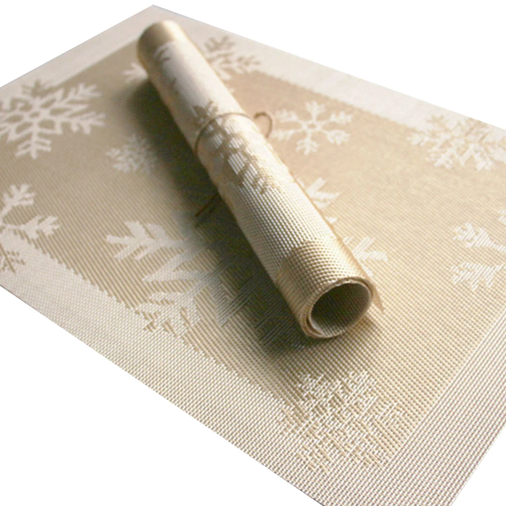 Christmas Coasters Placemats Golden Snowflake Placemats Anti-Slip Table Mats Christmas Decoration Mat (30*45Cm) Golden-Snowflake Christmas Coasters Placemats Golden Snowflake Placemats Anti-Slip Table Mats Christmas Decoration Mat (30*45Cm) Golden-Snowflake