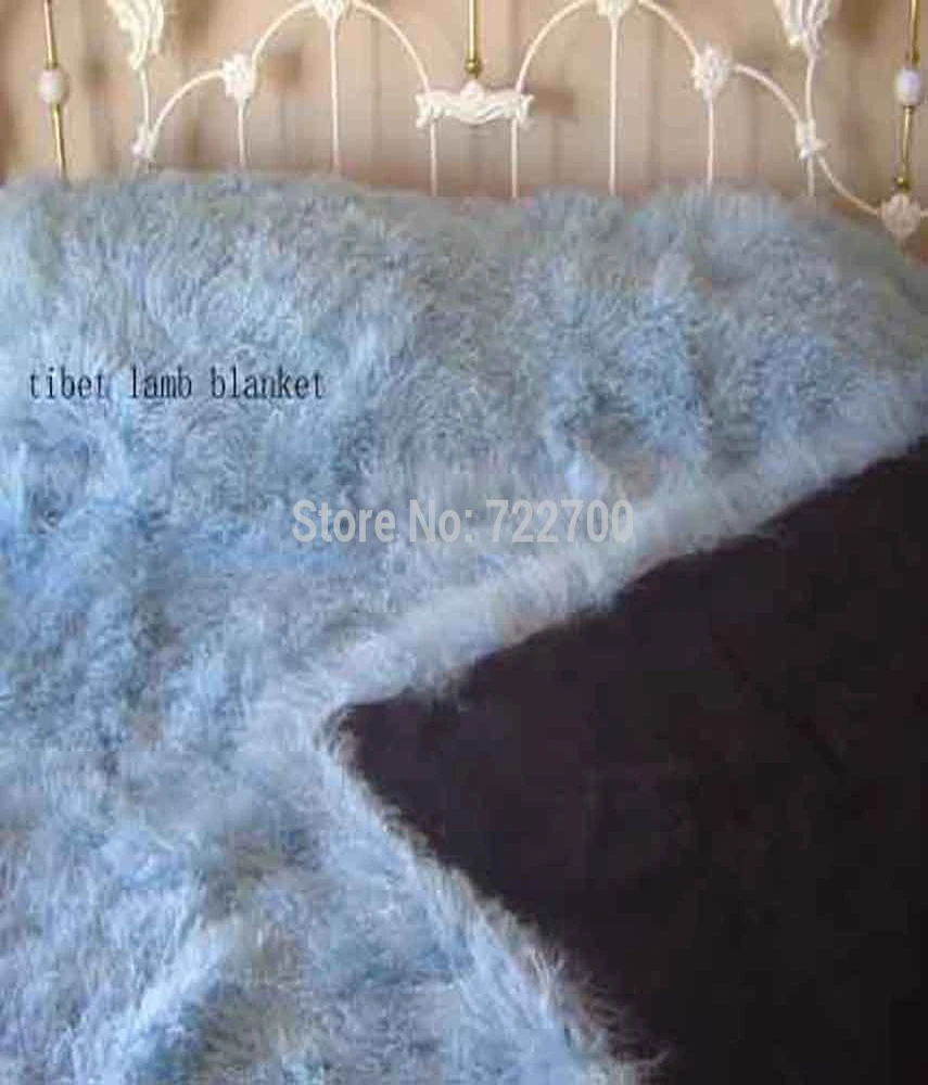 Curly Mongolian Lamb Fur Carpet Rug Real Sheep Fur Blanket Bedroom